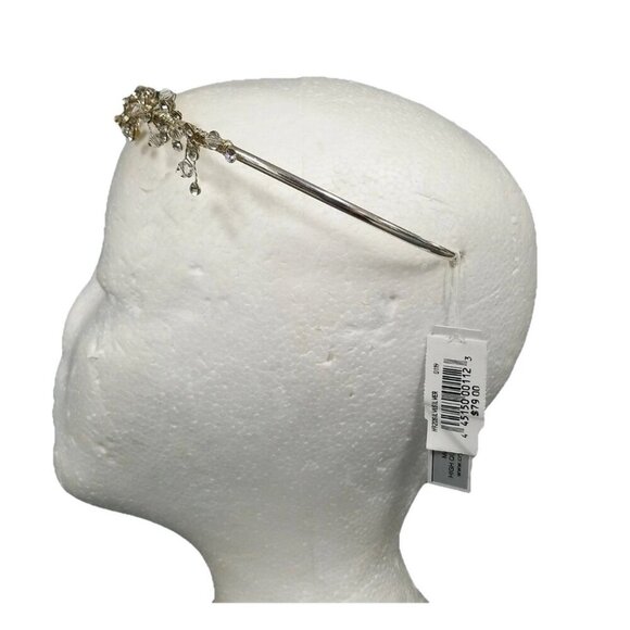 David's Bridal Crystal Floral Vine Headpiece w Tags, Headband Tiara Wedding Prom - Picture 3 of 8